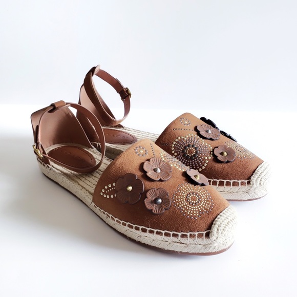 Coach Ankle Strap Astor Espadrille Tea Rose 9.5 - Picture 5 of 15